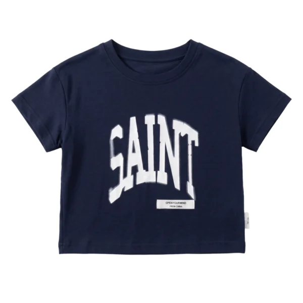Sundaykids Boys Street Style Big Letter T-shirt Oversized Drop Shoulder Cotton Breathable