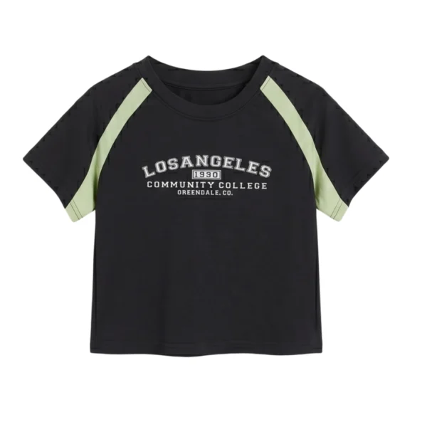 Sundaykids Boys Raglan Sleeve T-shirt Breathable Short Sleeve Top for 1-6Y