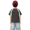 Sundaykids Boys Raglan Sleeve T-shirt Breathable Short Sleeve Top for 1-6Y