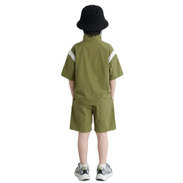 Sundaykids Children's summer Korean version boys and girls sun protection sports short-sleeved suit shorts casual two-piece suit