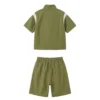 Sundaykids Children's summer Korean version boys and girls sun protection sports short-sleeved suit shorts casual two-piece suit