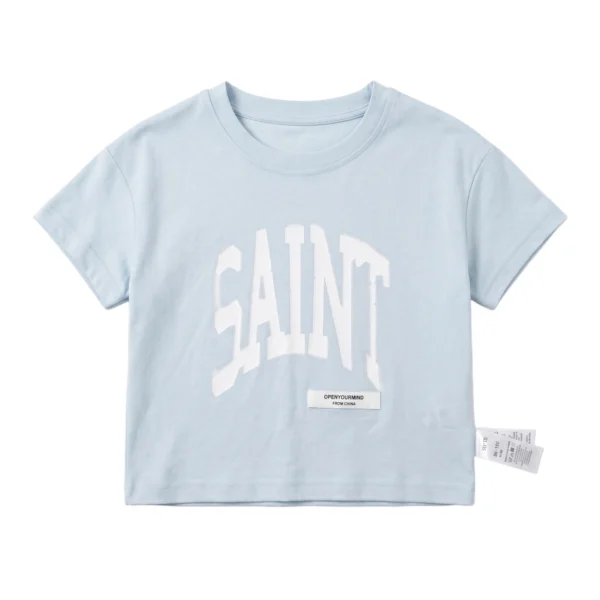 Sundaykids Boys Street Style Big Letter T-shirt Oversized Drop Shoulder Cotton Breathable