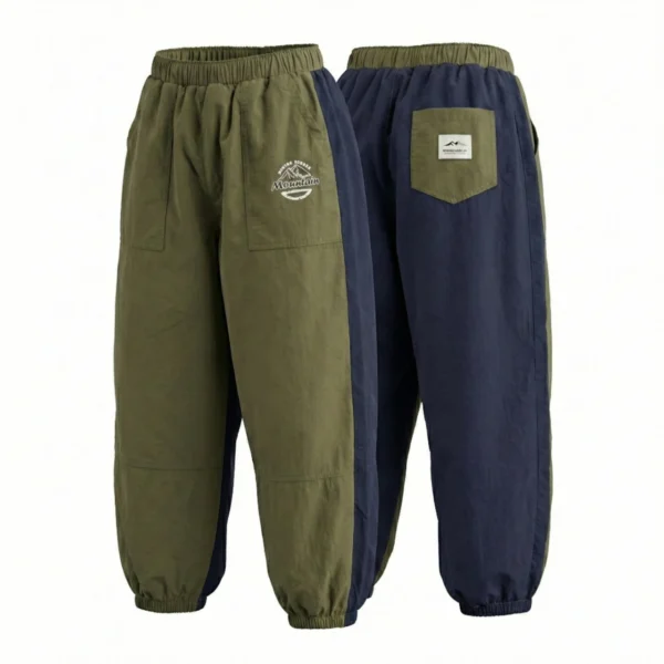 SundayKids outdoor casual pants, waterproof and quick-drying, insect repellent/SPF 50+ sun protection, abrasion-resistant, washable and retains its shape. Outdoor color-blocked casual pants.