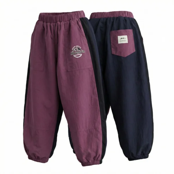 SundayKids outdoor casual pants, waterproof and quick-drying, insect repellent/SPF 50+ sun protection, abrasion-resistant, washable and retains its shape. Outdoor color-blocked casual pants.