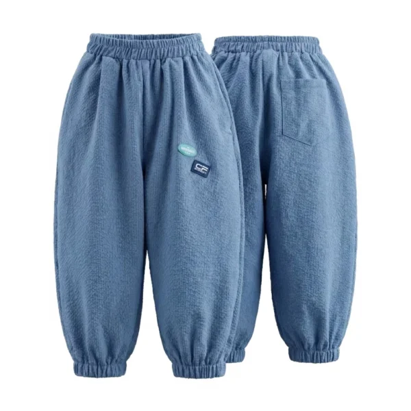 OKP002-Blue SundayKids outdoor,Waterproof, quick-drying, mosquito-repellent/cooling, lightweight and breathable outdoor casual pants