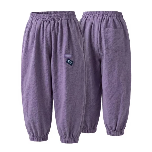 OKP002-Purple SundayKids outdoor,Waterproof, quick-drying, mosquito-repellent/cooling, lightweight and breathable outdoor casual pants