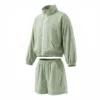 SundayKids Outdoor Mountain Style Hooded Solid Color Set, featuring a sweat-wicking, quick-drying, waterproof top, suitable for siblings or parent-child outfits.