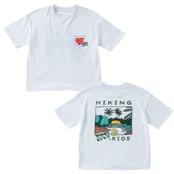 SundayKids casual solid color embroidered print T-shirt, cool and sweat-wicking loose top, suitable for siblings, parent-child outfits.