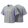 OKT007-Grey SundayKids quick-drying, breathable mesh outdoor T-shirt, color-blocked, cool-feeling, sweat-wicking, and stretchy top, suitable for siblings, parent-child outfits.