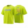OKT009-Green SundayKids quick-drying and breathable outdoor T-shirt, color-blocked, cool-feeling, sweat-wicking, and stretchy top, suitable for siblings, parent-child outfits.