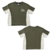 SundayKids outdoor crew neck T-shirt, color-blocked, sweat-wicking, quick-drying top, suitable for siblings, parent-child outfits.