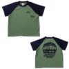 SundayKids outdoor mountain-themed printed loose-fitting T-shirt, solid color, sweat-wicking, quick-drying top, suitable for siblings, parent-child outfits.