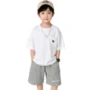 主图 Sundaykids Children's short-sleeved T-shirts, pure cotton, all-match tops for children