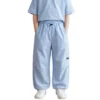 Sundaykids Boys Light Blue Pants Quick Dry Breathable Elastic Drawstring Waist Loose Fit Summer Pants