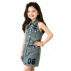 SundayKids Girls Terno Denim Top with Skirt Clothes Set