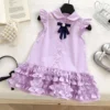 Sundaykids Girls' Short-sleeved Shirt Dress Kids Girl Princess Dress