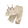 SundayKids Girls 2PCS  Sleeveless Top Wide Leg Pants Set