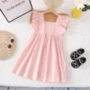 副图3 Sundaykids Kids Girl Dress Korean Solid Color Princess Dress