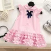 Sundaykids Girls' Short-sleeved Shirt Dress Kids Girl Princess Dress