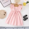 副图4 Sundaykids Kids Girl Dress Korean Solid Color Princess Dress