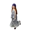 副图5 SundayKids Girls' Sweet Lace Strap Ruffled Leisure Pants Set Girls Outfits