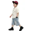 副图一 (1) Sundaykids Toddler Boys' Speckled Short - Sleeve Shirt - Casual & Cute for 1 - 6 Years