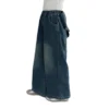 SundayKids Girls Big Bow Decor Wide Leg Denim Pants
