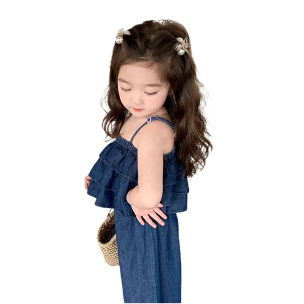 SundayKids Girls Ruffle Tiered Cami Top & Wide Leg Pants Two-Piece Set  Outfit