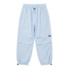 Sundaykids Boys Light Blue Pants Quick Dry Breathable Elastic Drawstring Waist Loose Fit Summer Pants